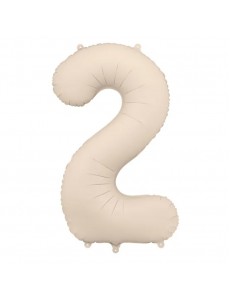 Balão Número 2 Bege